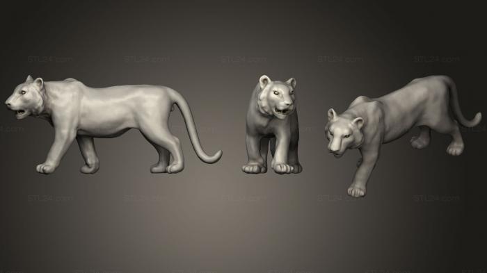 Animal figurines (Tiger117, STKJ_1559) 3D models for cnc